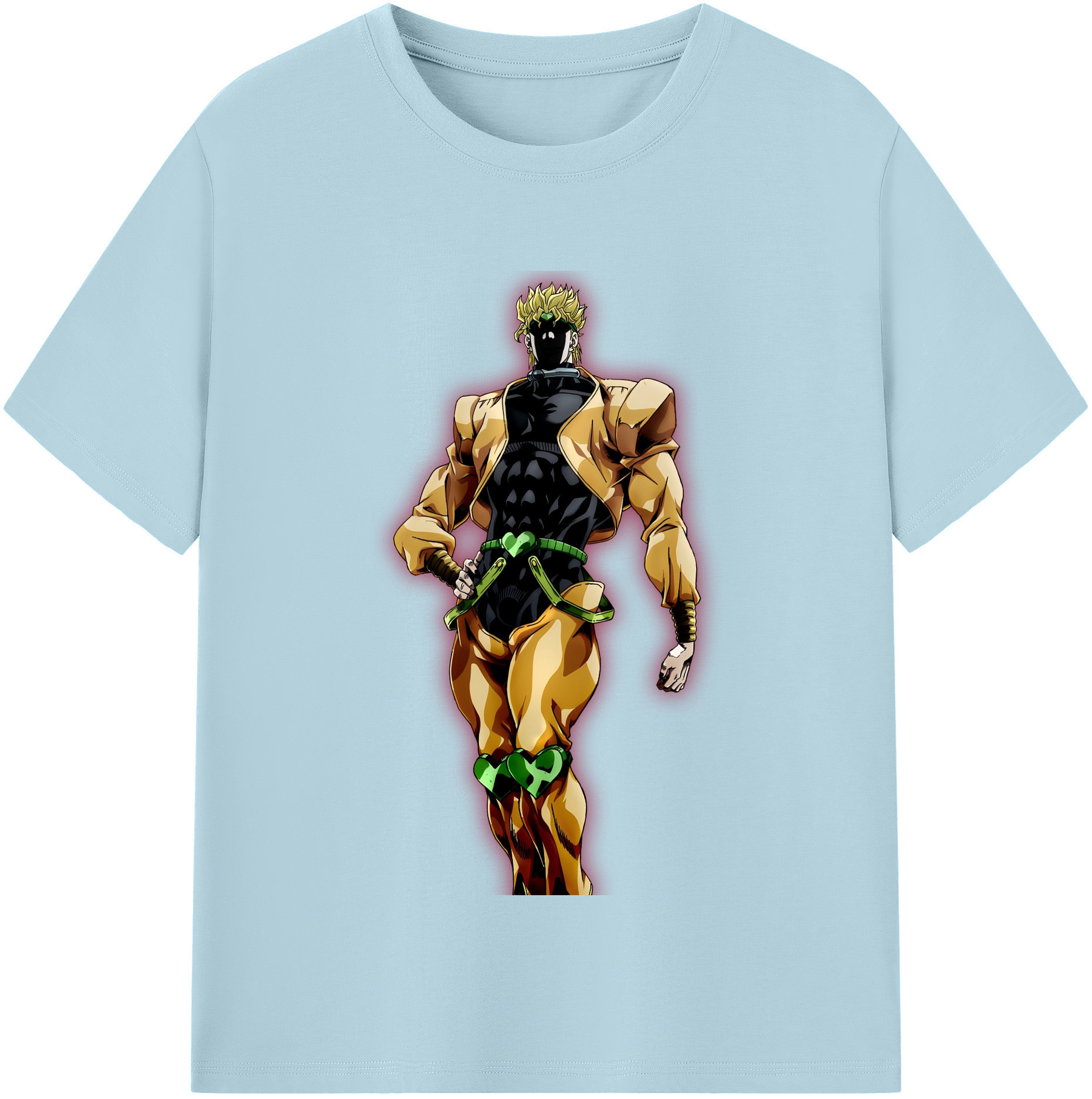 （画像用） ジョジョの奇妙な冒険 ディオ?ブランドー JoJo's Bizarre Adventure Dio Brando 綿100％半袖Tシャツ（フロントプリント）